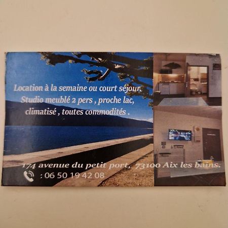 Studio Meuble Au Rdc , Proche Lac إيكس ليه با المظهر الخارجي الصورة